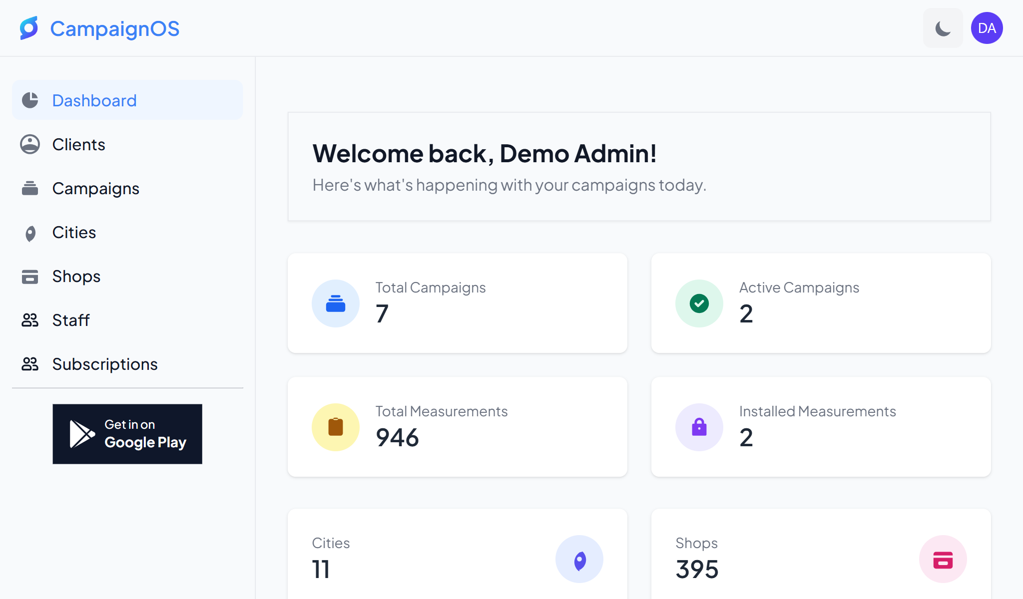 Dashboard Preview