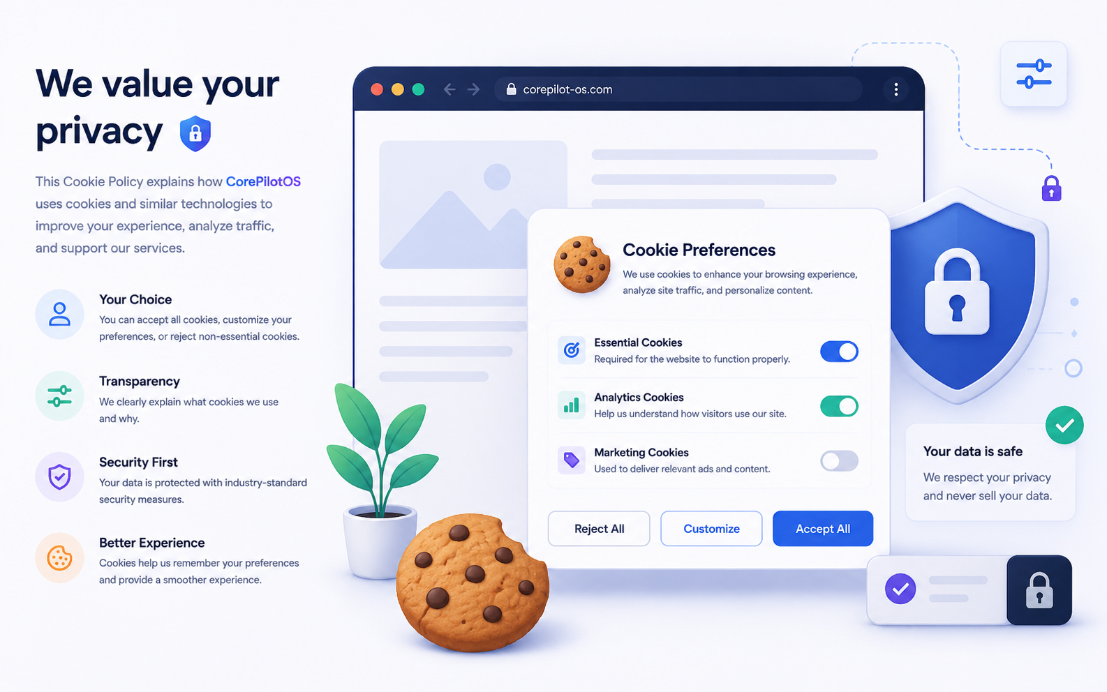 Cookie policy visual